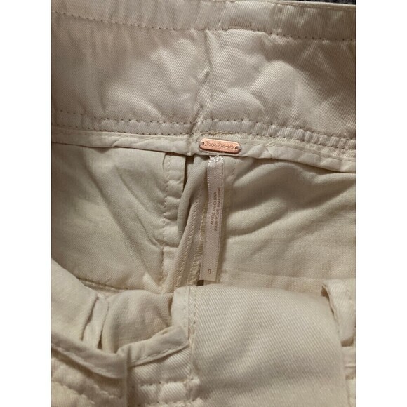 Free people cream belted trousers - Picture 2 of 3